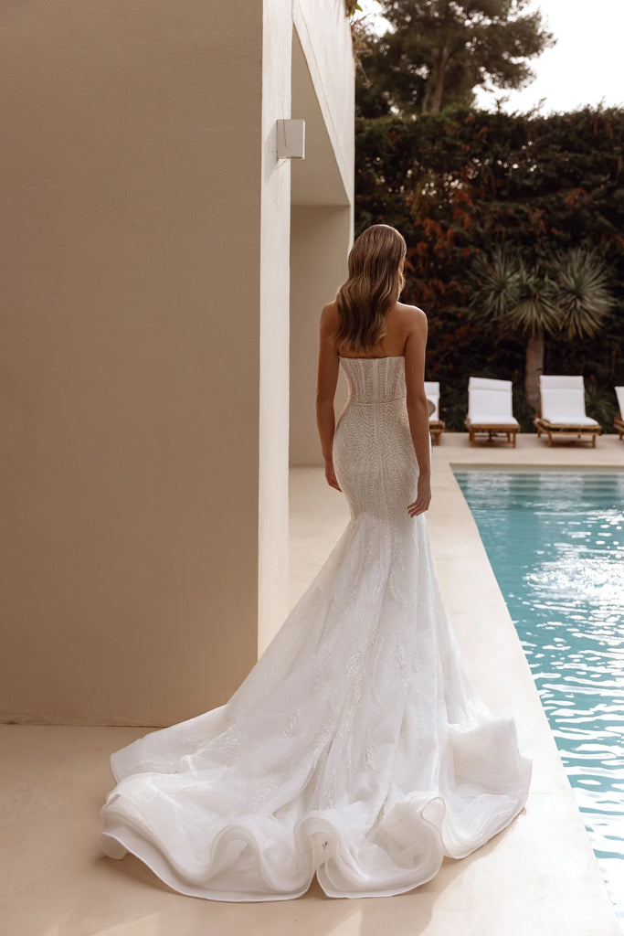 Mermaid Wedding Dress Stunning Train Ollie by Perfioni Marelli Exclusive 8 As Pictured